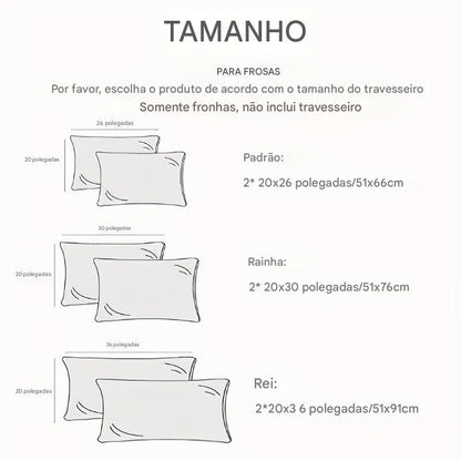 Kit 2 Fronhas de Poliéster para a Saúde do Cabelo e da Pele Ortoluxxe