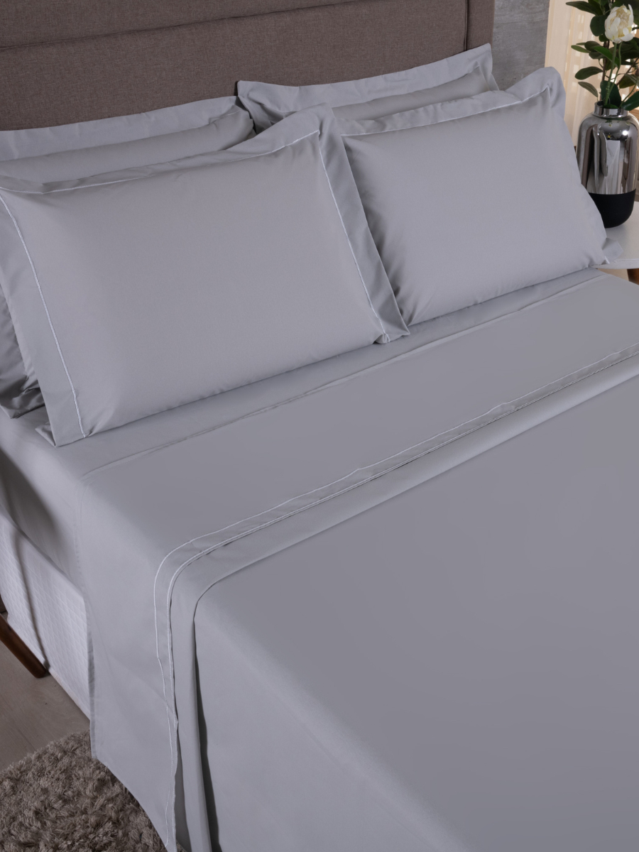 Jogo de Cama Queen 4 pecas 180 Fios Soutache