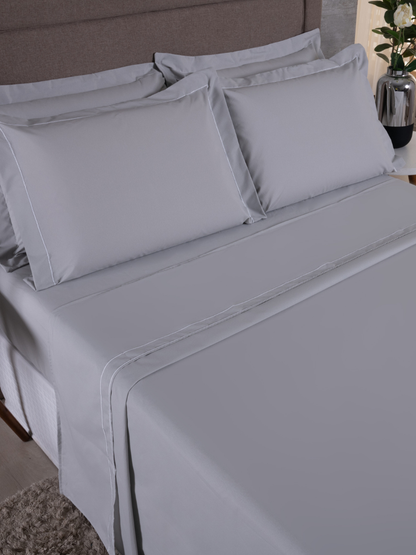 Jogo de Cama Queen 4 pecas 180 Fios Soutache