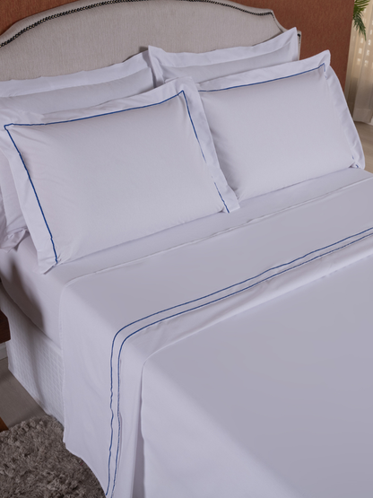 Jogo de Cama Queen 4 pecas 180 Fios Soutache