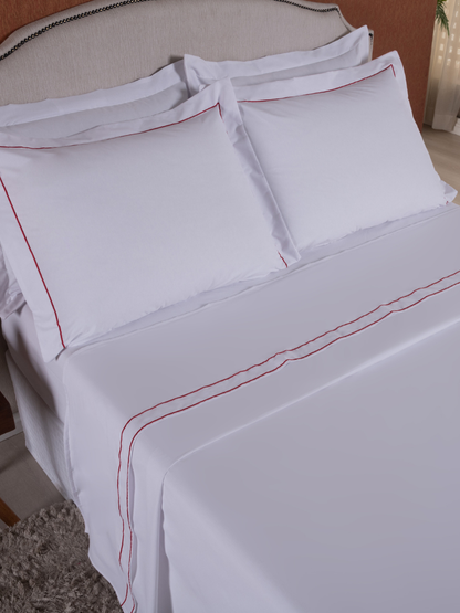 Jogo de Cama Queen 4 pecas 180 Fios Soutache