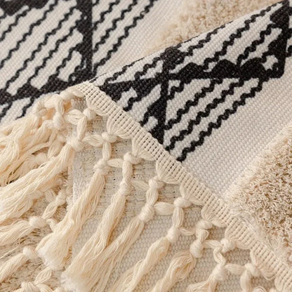 Capa de Sofá Estilo Boho em Algodão e Linho com Design 3d Lenogue