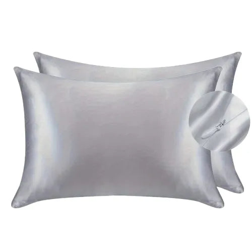 Kit 2 Unidades de Fronha de Poliéster Luxuosa com Fecho de Zíper Ortoluxxe