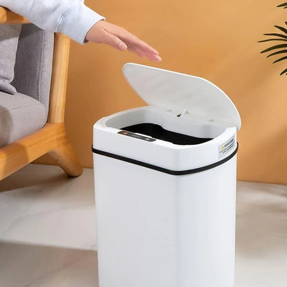 Lixeira Inteligente 15l com Sensor Automático para Banheiro e Cozinha Lenogue