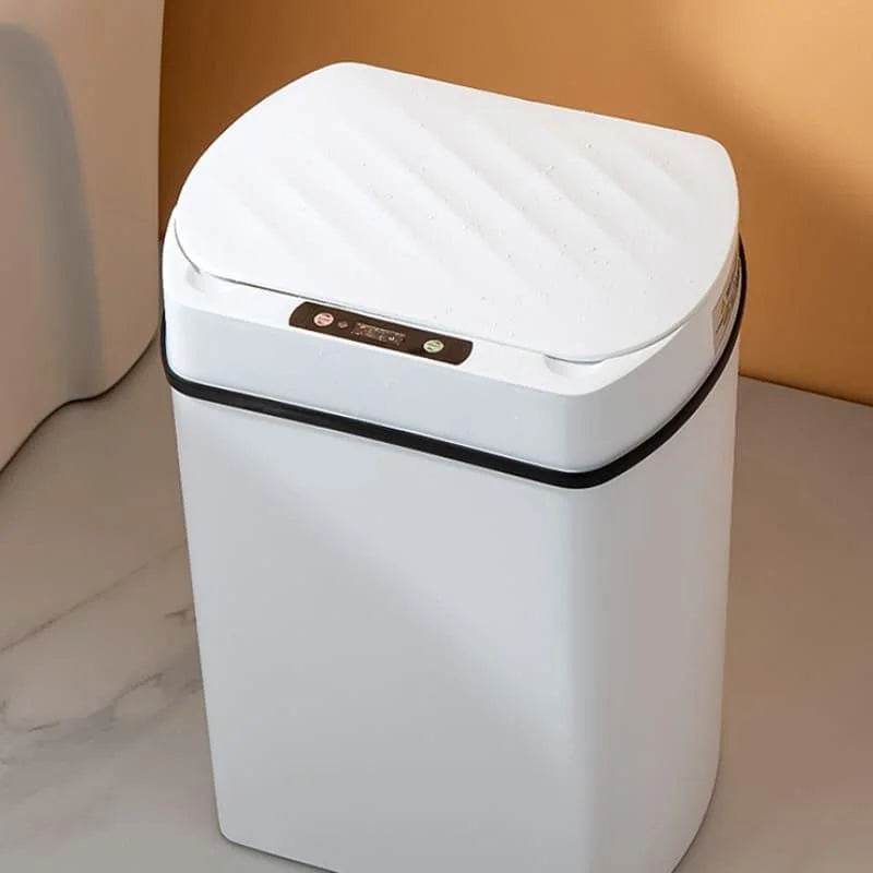 Lixeira Inteligente 15l com Sensor Automático para Banheiro e Cozinha Lenogue