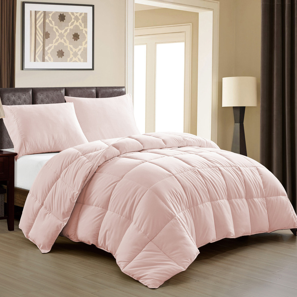 Edredom Dupla Face Percal 400 Fios Extra Macio Queen Luxo Plumage Rosa