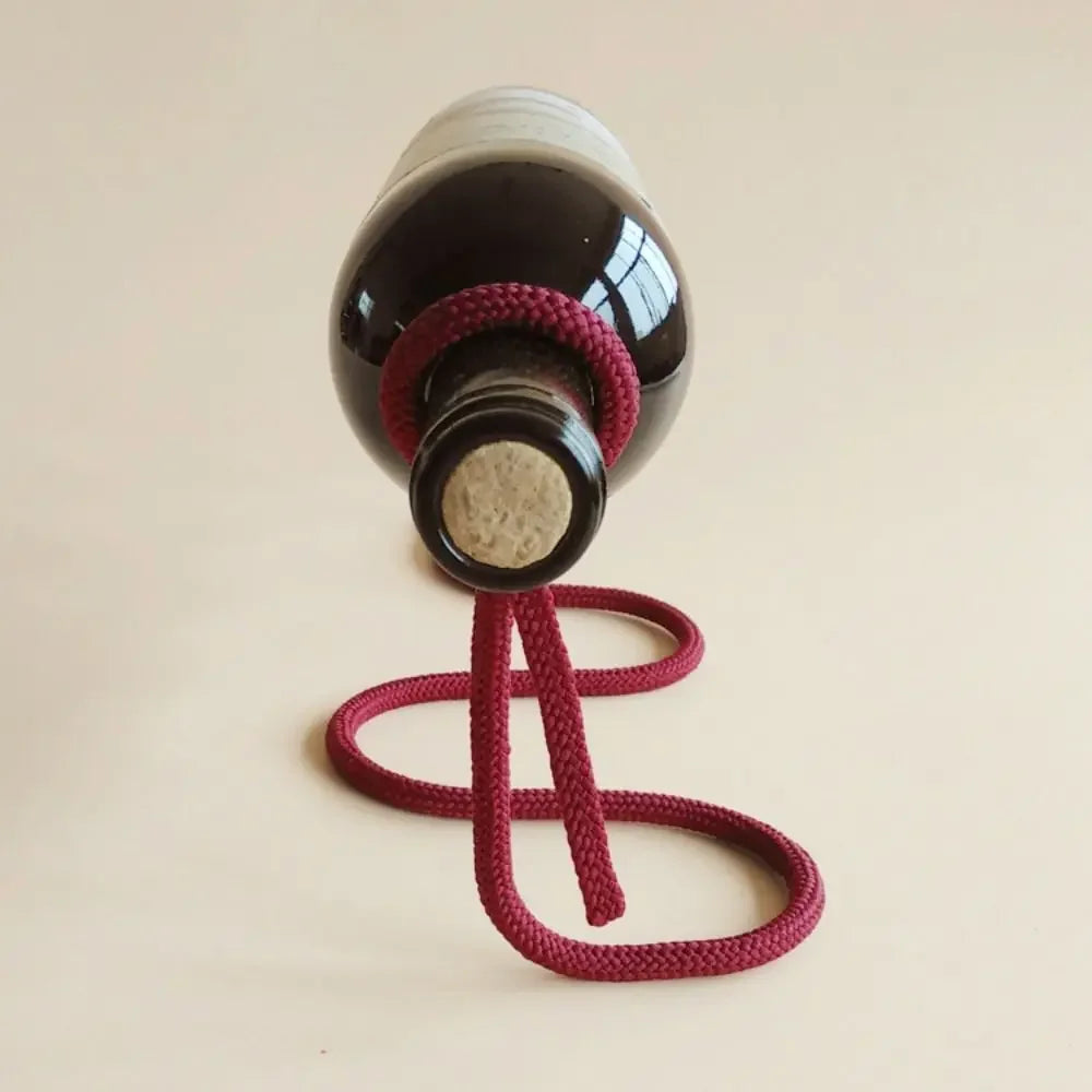 Suporte de Vinho em Forma de Cordas para Cozinha e Bar Lenogue