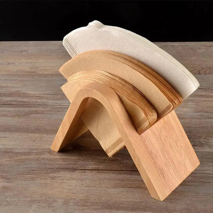 Suporte para Filtro de Café em Bambu Maciço Vertical Lenogue