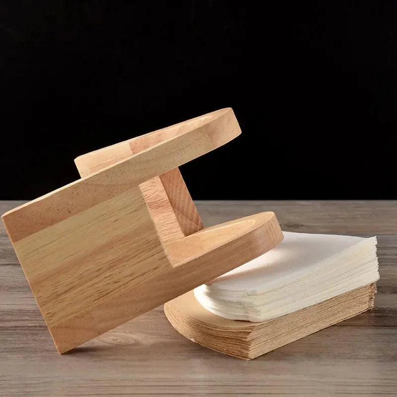 Suporte para Filtro de Café em Bambu Maciço Vertical Lenogue