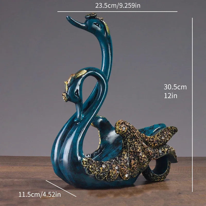 Suporte para Garrafa de Vinho em Resina Design Cisne Lenogue