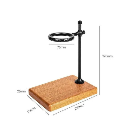 Suporte Porta Filtro de Café Americano com Base de Madeira Lenogue